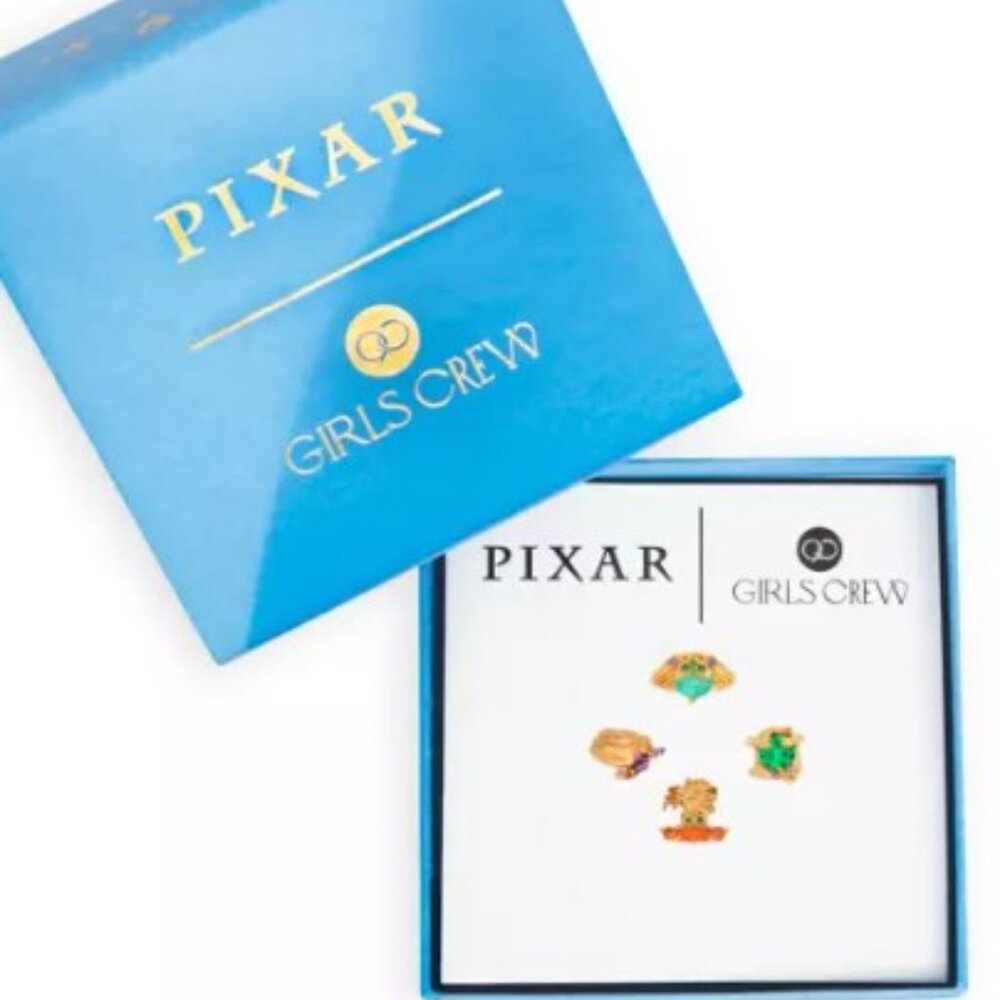 DISNEY X PIXAR GIRLS CREW Inside Out 2 Mini Mismatched Earrings Set in Gold